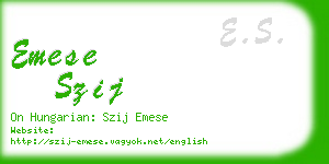 emese szij business card